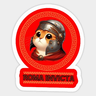 Roma Invicta: Adorable Feline Legionaries. Sticker